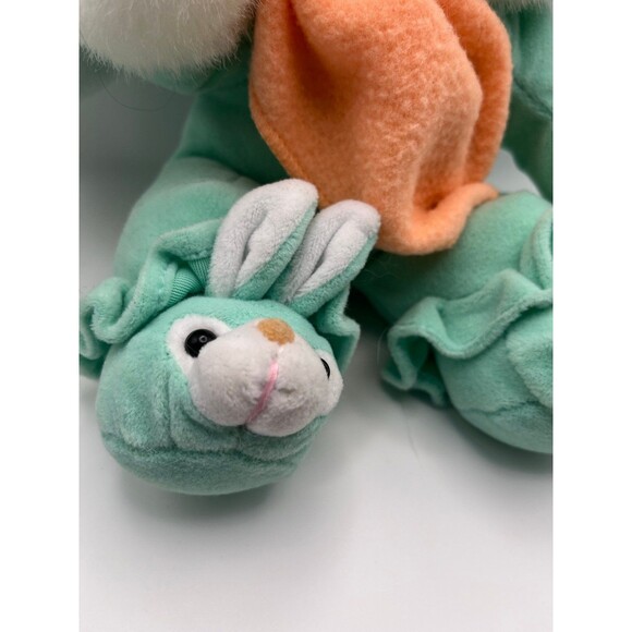 Vintage Commonwealth Mint Green Bunny with Blankie - Picture 3 of 6